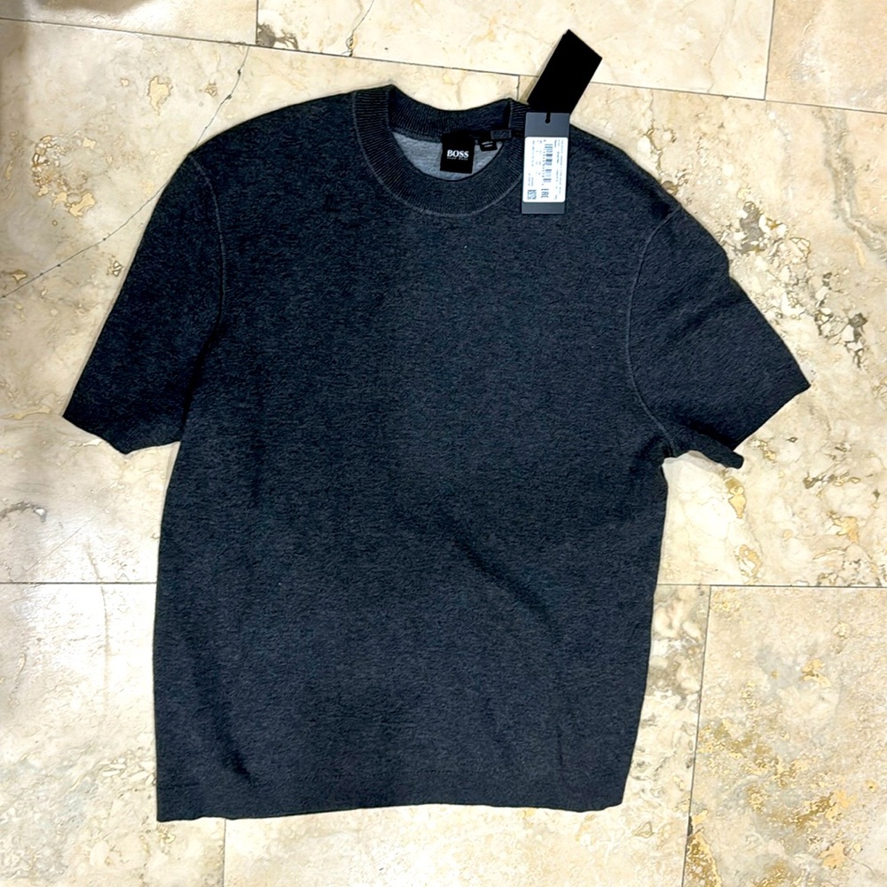 Dark gray thick cotton shirt